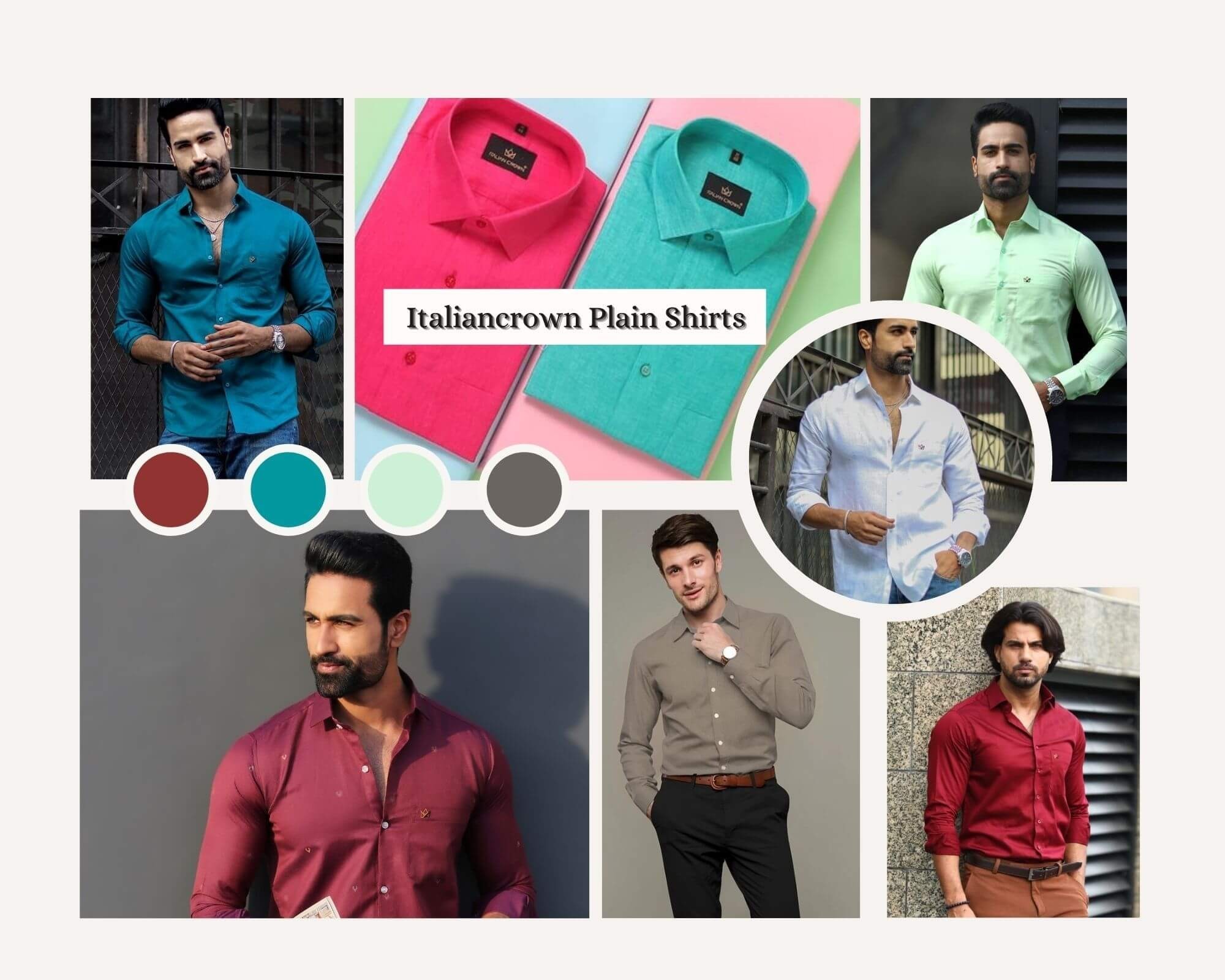 Buy Mens Plain Shirts Online at Low Prices  Italiancrown 